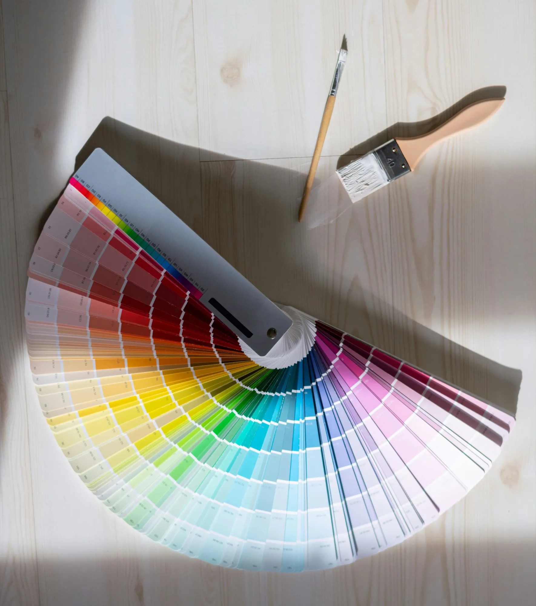 Matching colours from the fan deck